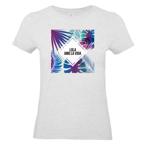 Camiseta mujer Summertime gris