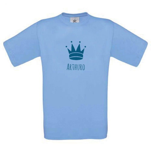 Camiseta niño personalizada azul claro