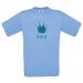 Camiseta niño personalizada azul claro