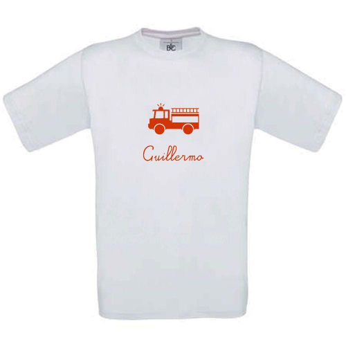 Camiseta niño personalizada blanco