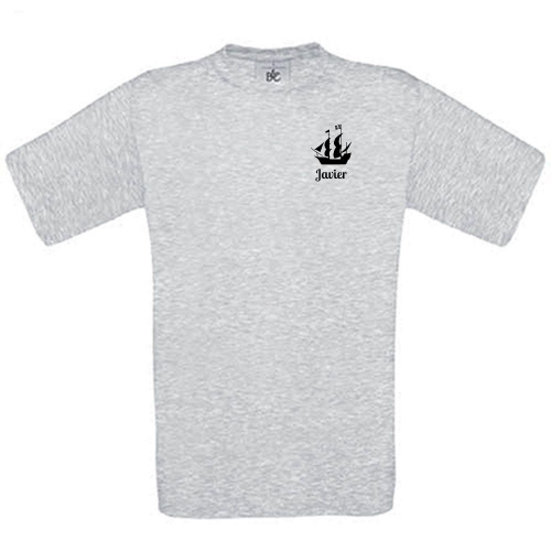 Camiseta niño personalizada gris