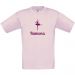 Camiseta niño personalizada rosa