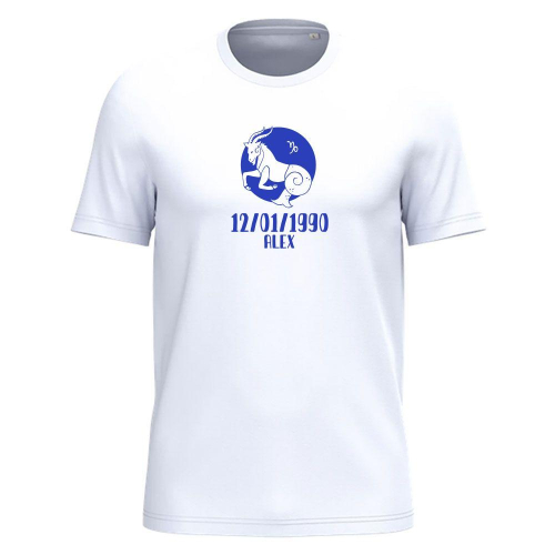 Camiseta personalizada Signo del Zodiaco 100% algod&oacute;n org&aacute;nico