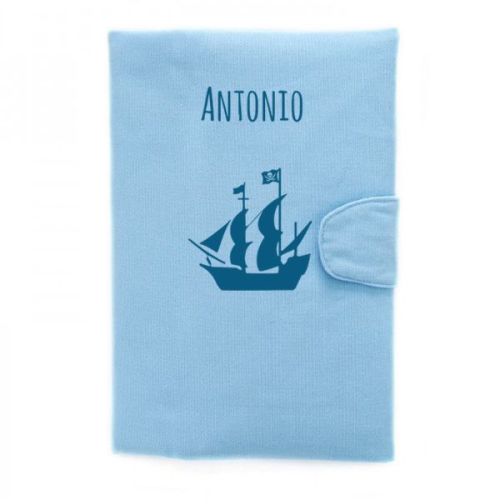 Carpeta medica para bebé con motivo azul claro
