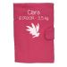 Carpeta medica para bebé con motivo fuschia