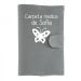 Carpeta medica para bebé con motivo gris