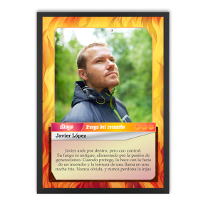 Cartel de Carta Fantasy personalizada