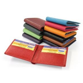 Cartera en cuero personalizada 