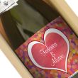 Botella de champán personalizada San Valentín