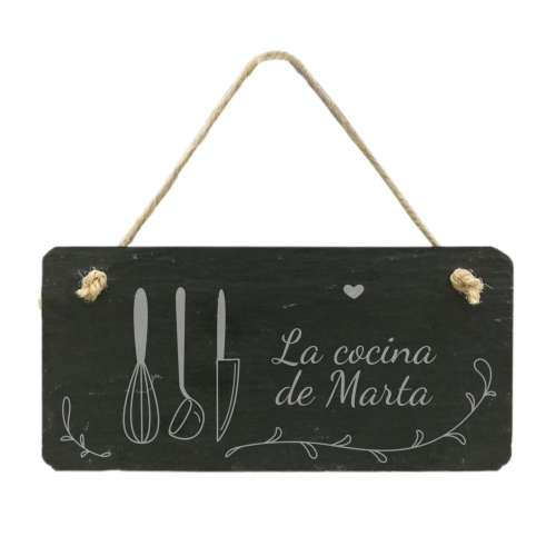 Placa para puerta de cocina personalizada