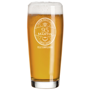 Pinta de cerveza grabada de cumpleaños Pinta de cerveza grabada de cumpleaños