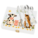 Cofre animales de granja y sus cubiertos personalizados Cofre animales de granja y sus cubiertos personalizados