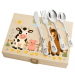 Cofre animales de granja y sus cubiertos personalizados Cofre animales de granja y sus cubiertos personalizados