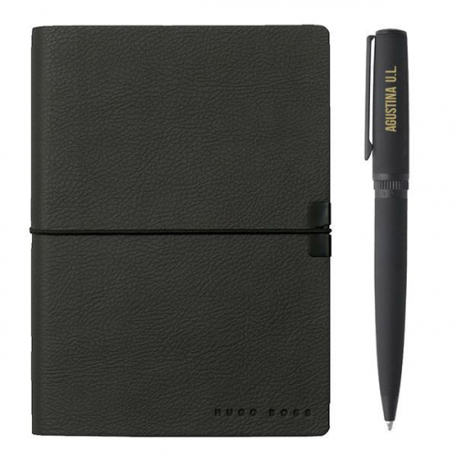 Cofre Hugo Boss cuaderno y boligrafo grabado