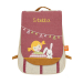Mochila infantil personalizada con diseño de niña y conejo