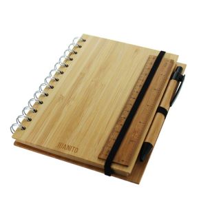 Cuaderno en bambú grabado