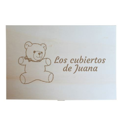 Caja de cubiertos personalizada