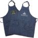 Delantal cocina denim jean personalizado 