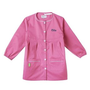Delantal escolar personalizado tann's rosa