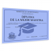 Diploma personalizado azul