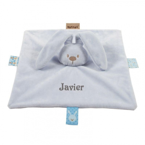 Doudou Conejito Azul personalizado