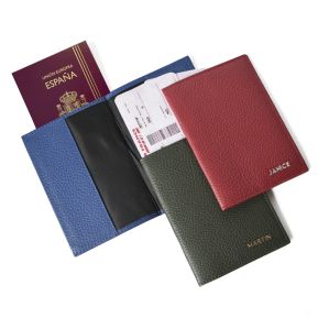 Funda de Pasaporte de Cuero Personalizada