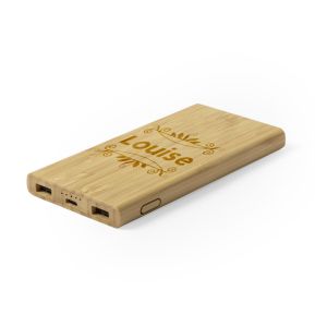 Batería de bambú personalizada - 6.000 mAh