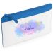 Estuche escolar azul mancha de tinta