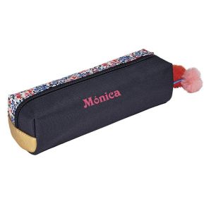 Estuche Tann's Flores Antonia azul personalizado