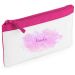 Estuche escolar fuschia mancha de tinta