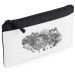 Estuche escolar negro mancha de tinta