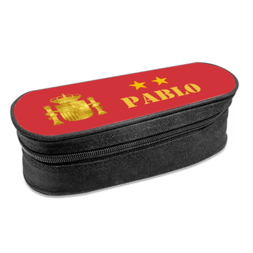 Estuche ovalado para l&aacute;pices 2 estrellas