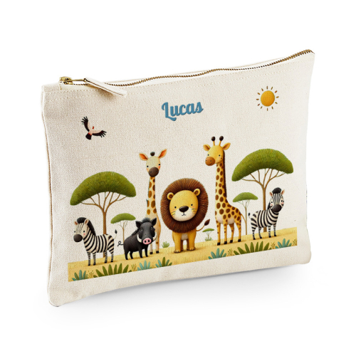 Estuche personalizado con motivo safari