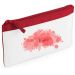 Estuche escolar rojo mancha de tinta