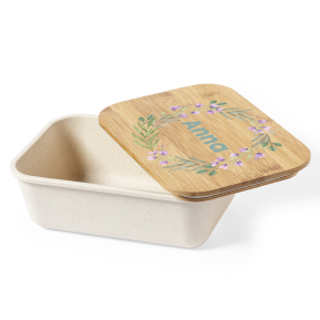 Fiambrera infantil con diseño floral personalizado Fiambrera infantil con diseño floral personalizado