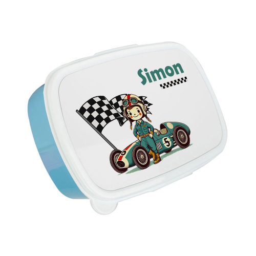 Fiambrera infantil impresa piloto de F1