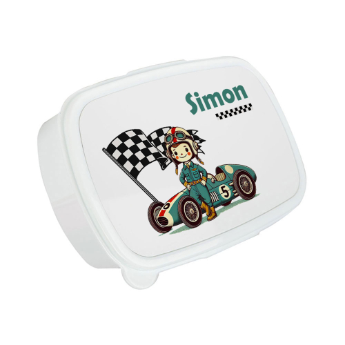 Fiambrera infantil impresa piloto de F1