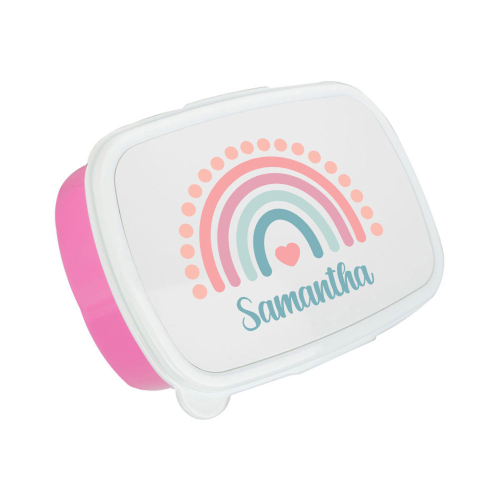 Fiambrera infantil personalizada arcoíris