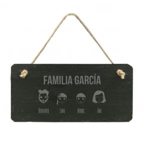 Placa para la puerta We are family