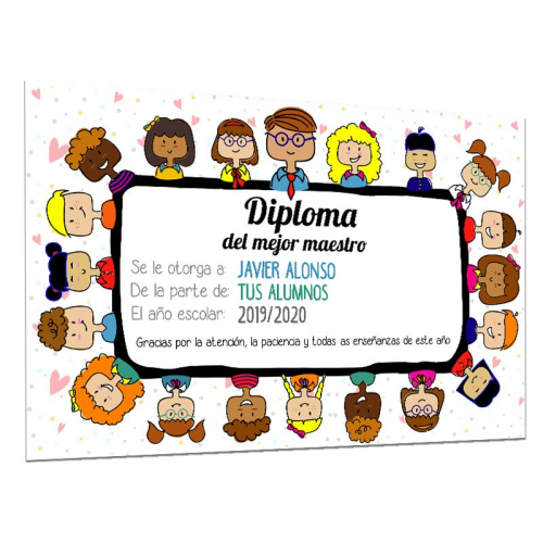 Diploma del mejor maestro