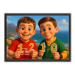 Fotomontaje para un retrato al estilo de película de animación 3D
