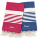 Fouta Tradicional de Rayas con Nombre Bordado Fouta Tradicional de Rayas con Nombre Bordado