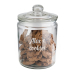Frasco de dulces grabado con texto