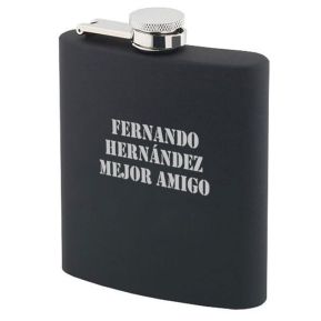 Petaca negro personalizado
