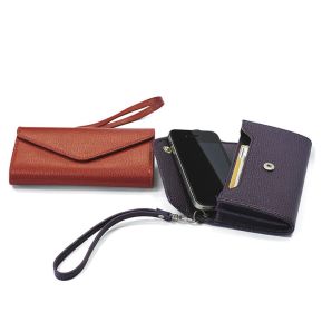 Funda en cuero para smartphone y tarjetas