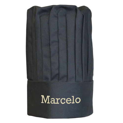 Gorro de cocinero recto negro