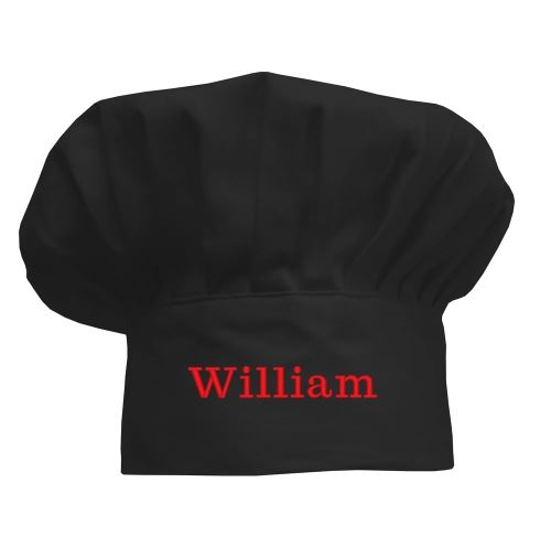 Gorro de cocinero Negro para niños