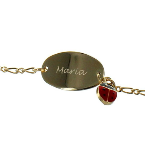 Pulsera de mariquita personalizada