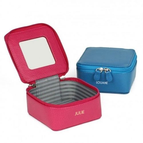 gran caja de joyas en cuero