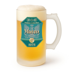 Jarra de cerveza personalizada con motivo Royal Eagle